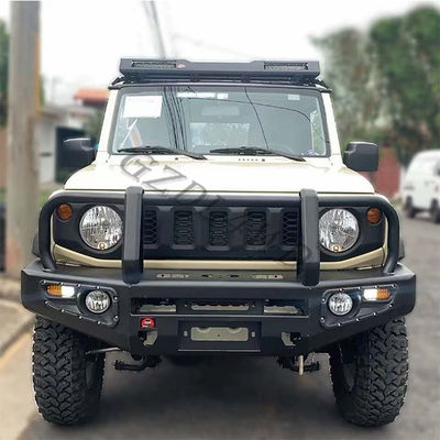 Pintura Negra 4x4 acero para Jimny 2019+ para el parachoques delantero del coche